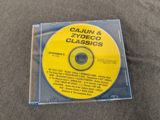 Cajun & Zydeco Classics Flashback Records CD Compilation New Orleans Music