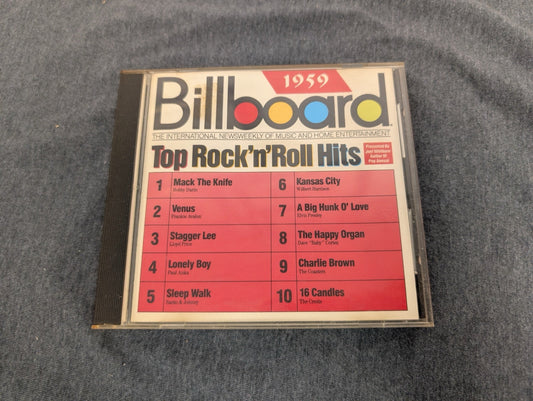 Billboard Top Rock'n'Roll Hits 1959 CD Oldies 50s Rock Classic Hits Elvis