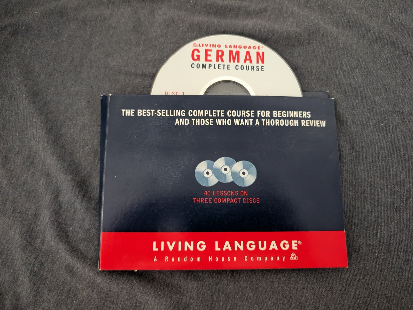 Living Language German Complete Course CD Set & Guidebook Beginners