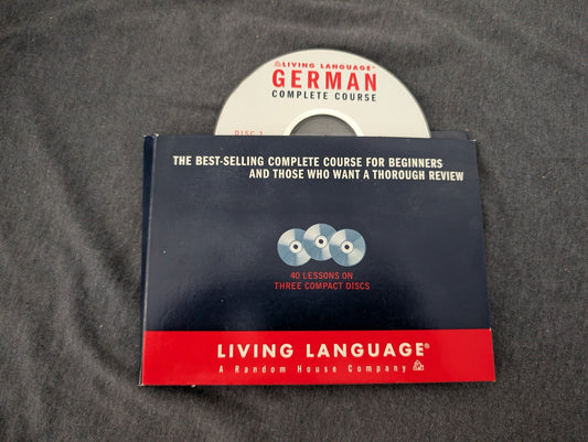 Living Language German Complete Course CD Set & Guidebook Beginners
