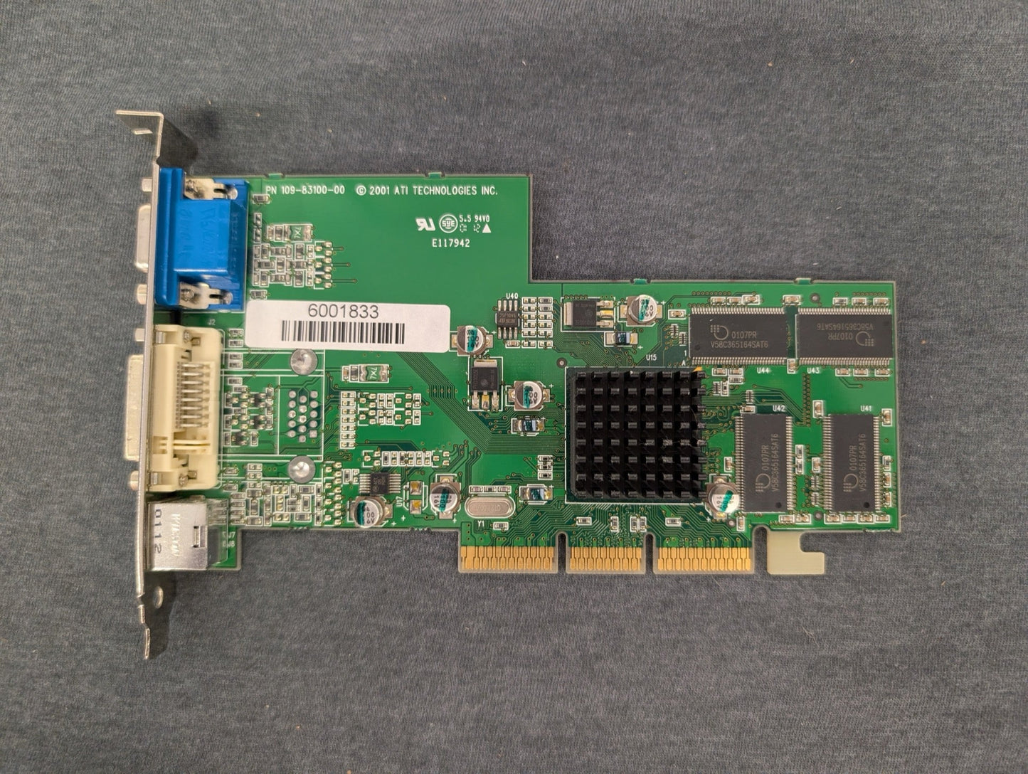 ATI Radeon 7000 64MB AGP Graphics Card Dual Display DVI/VGA 109-83100-00