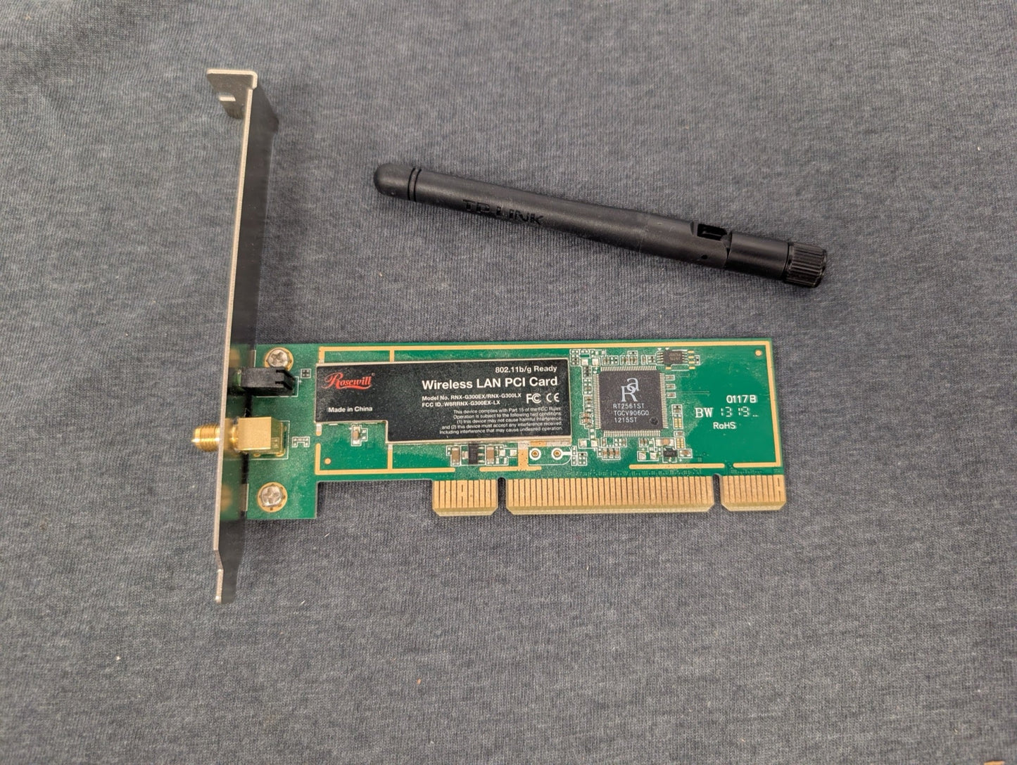 Rosewill RNX-G300EX Wireless-G PCI Adapter Card Ralink RT2561ST Chipset Wi-Fi