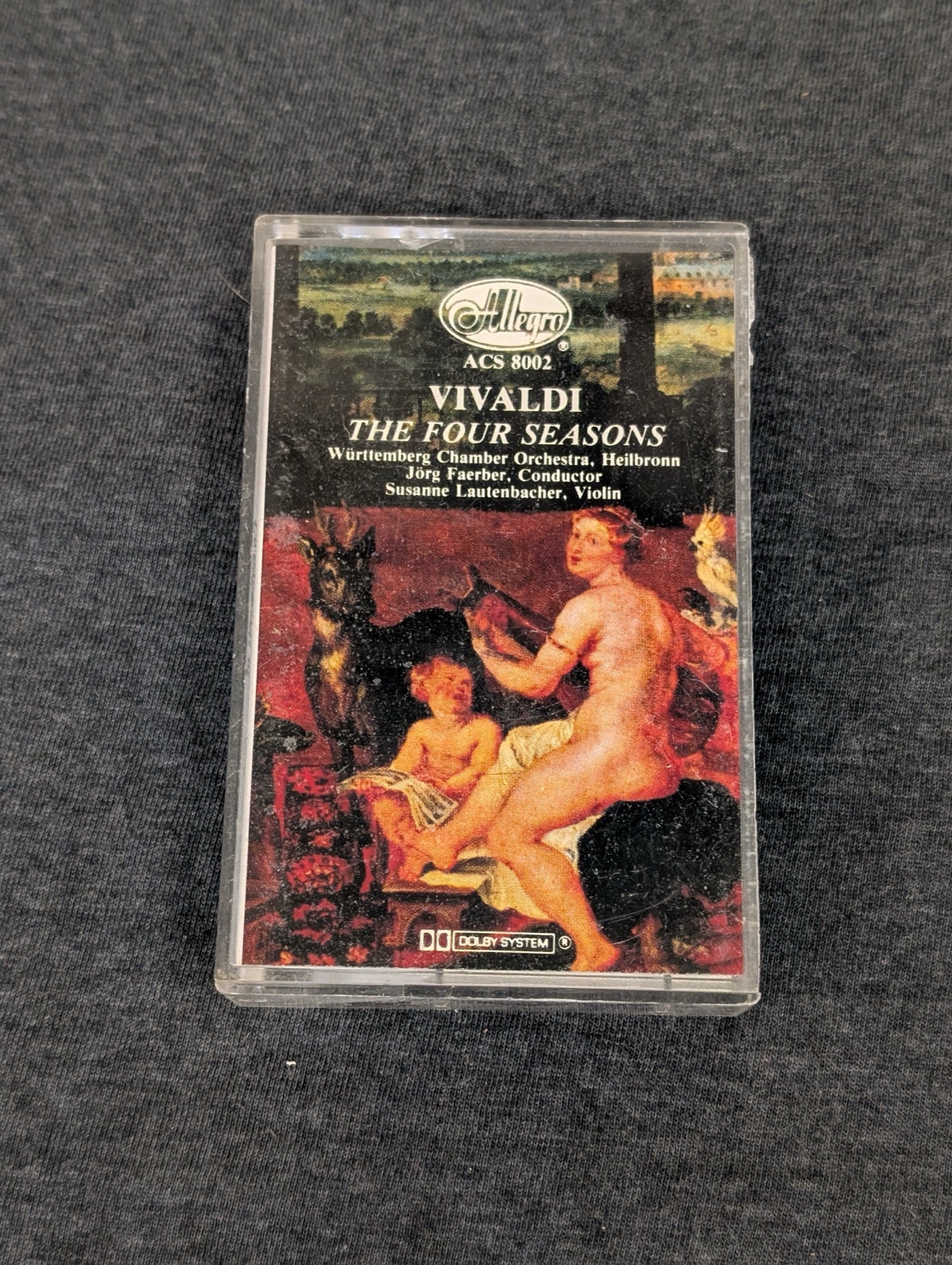 Vivaldi The Four Seasons Cassette Tape Allegro ACS 8002 Classical Music