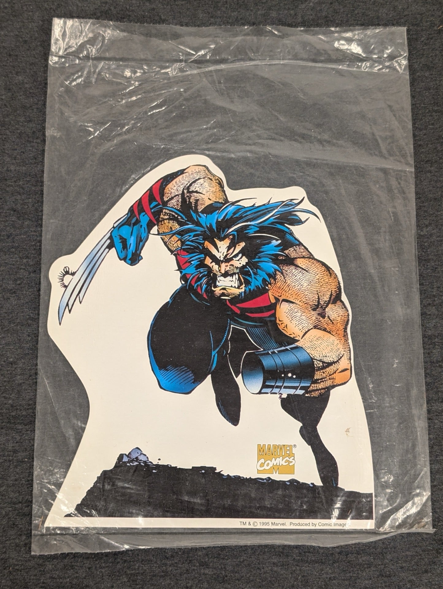 Vintage 1995 Marvel Comics Wolverine Die-Cut Sticker Decal Comic Images
