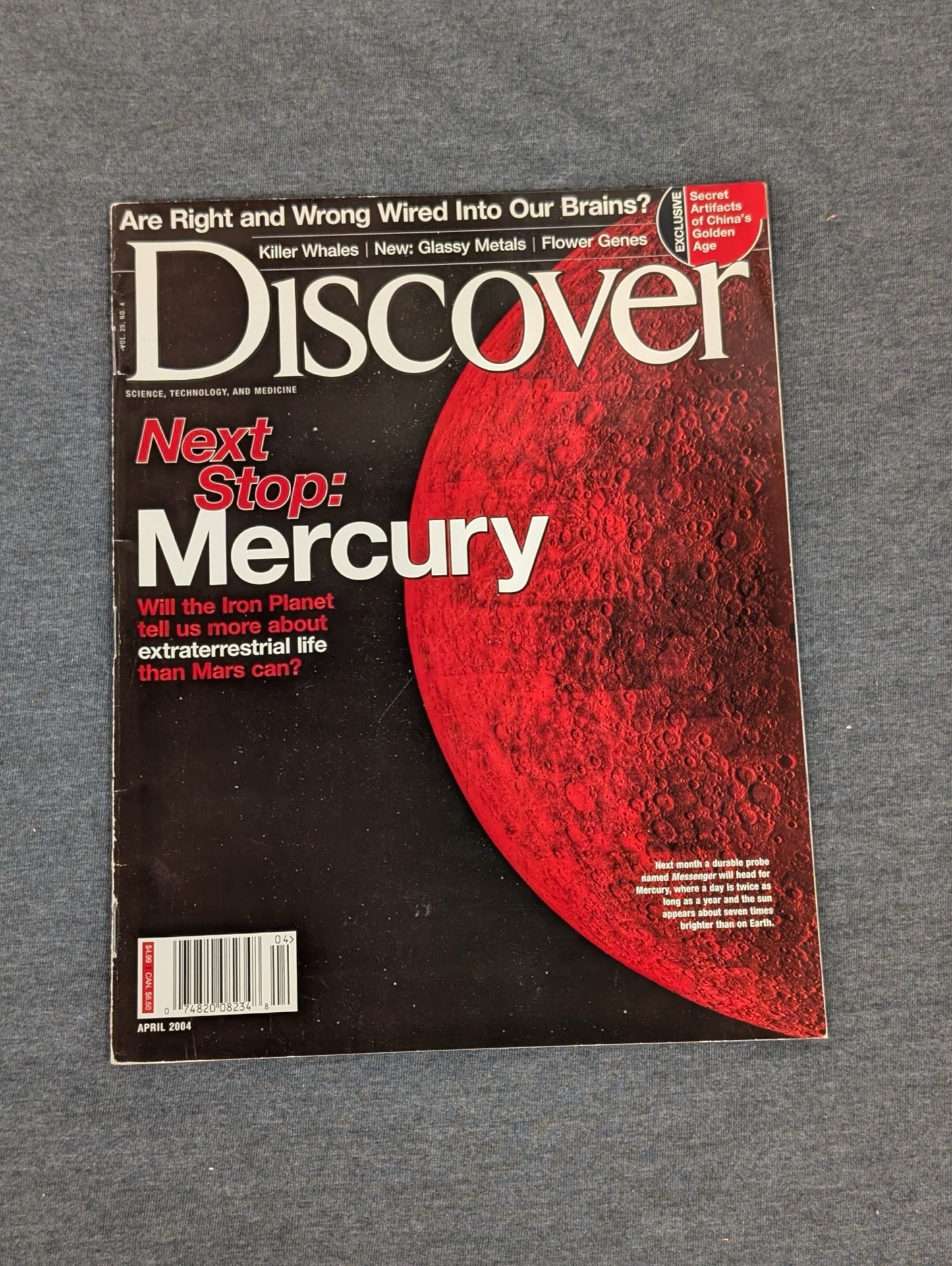 Discover Magazine April 2004 - Next Stop: Mercury - Science & Astronomy