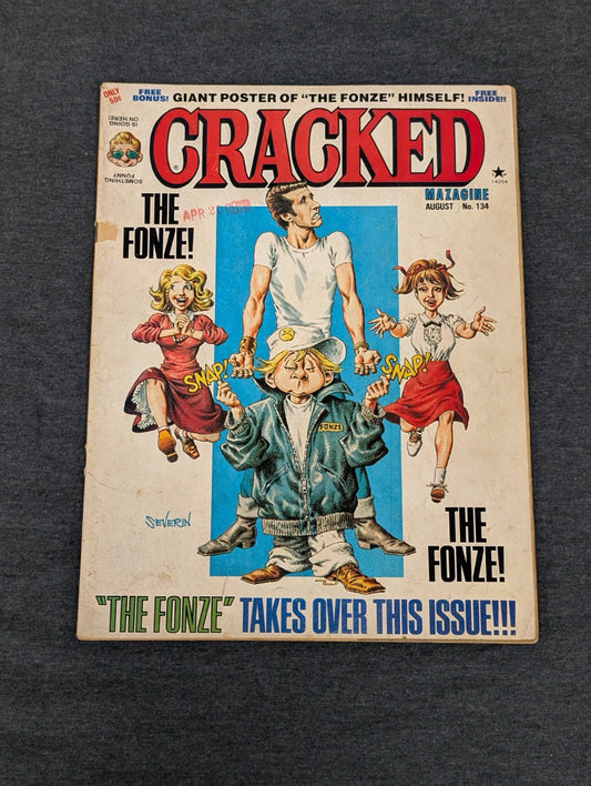 Cracked Magazine August 1976 The Fonze Happy Days Cover Vintage Humor Satire