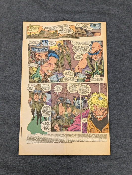 Uncanny X-Men #281 (1991) Marvel Comics Whilce Portacio Interior Splash Page