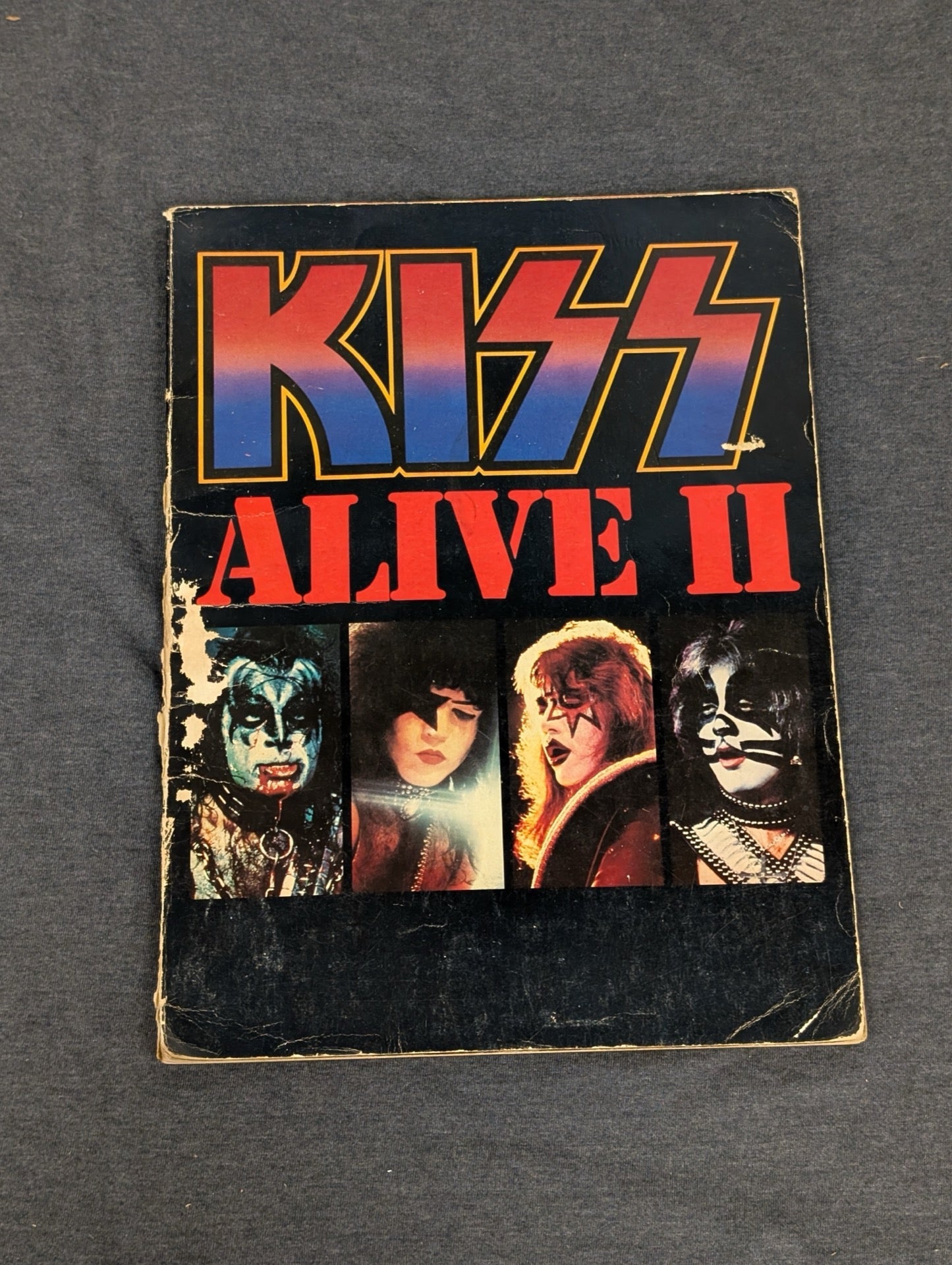 KISS Alive II Tour Program 1977 Vintage Concert Book Aucoin Management Rare