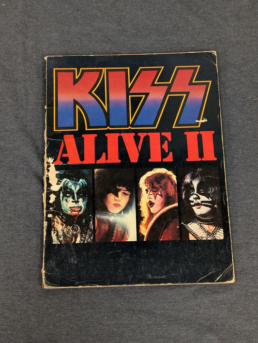 KISS Alive II Tour Program 1977 Vintage Concert Book Aucoin Management Rare