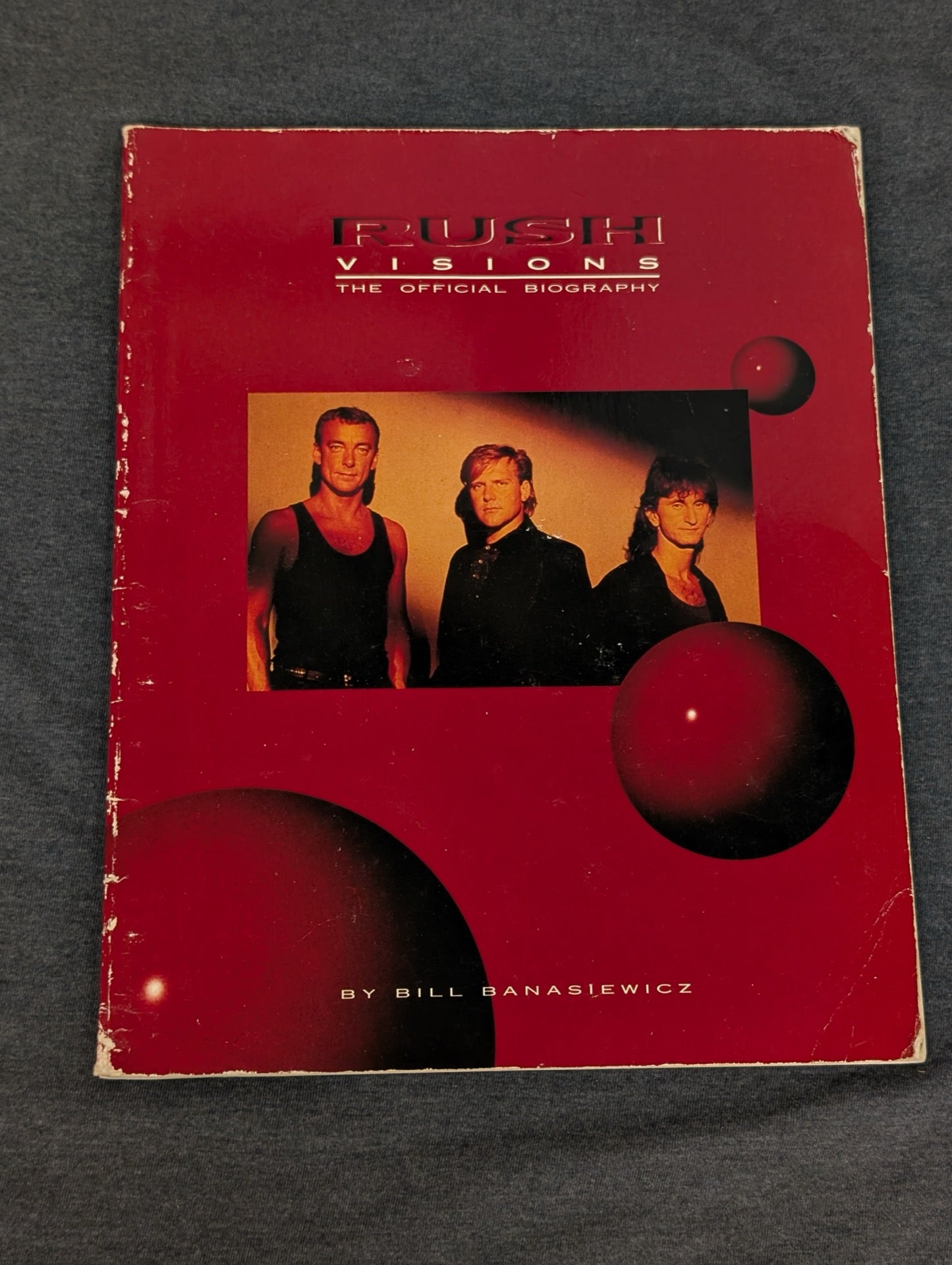 Rush Visions The Official Biography Book Bill Banasiewicz 1988 Vintage Rock