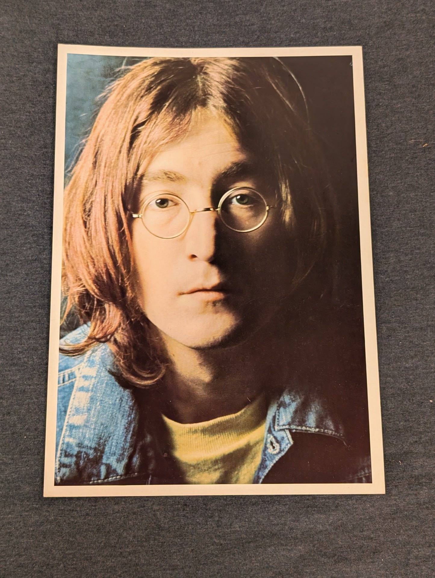 John Lennon The Beatles White Album Original Portrait Photo Print Vintage 1968