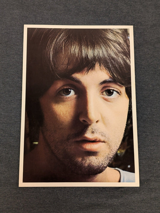 Paul McCartney The Beatles White Album Original Portrait Photo Print Vintage