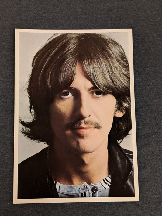 George Harrison The Beatles White Album Original Portrait Photo Print Vintage