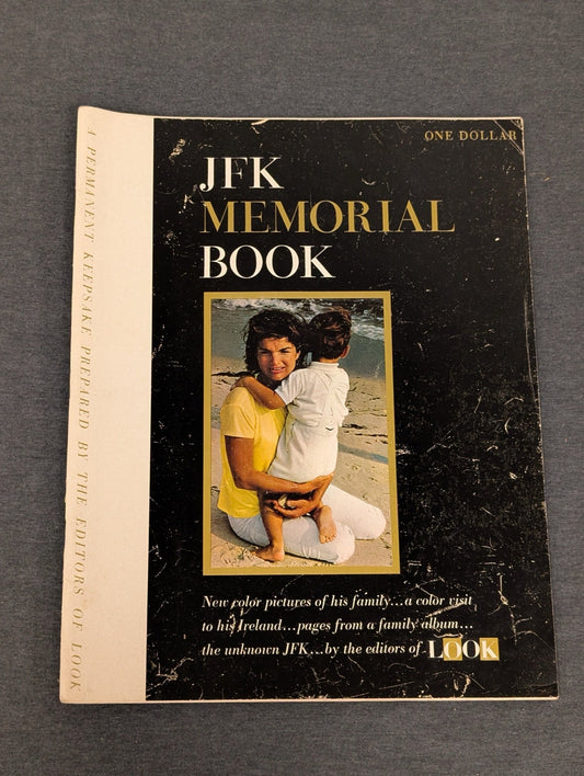 JFK Memorial Book Look Magazine Editors Vintage 1964 John F Kennedy Tribute