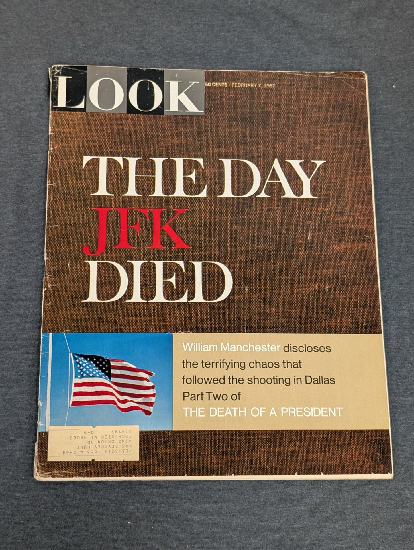 LOOK Magazine Feb 7 1967 The Day JFK Died William Manchester Part 2 Vintage
