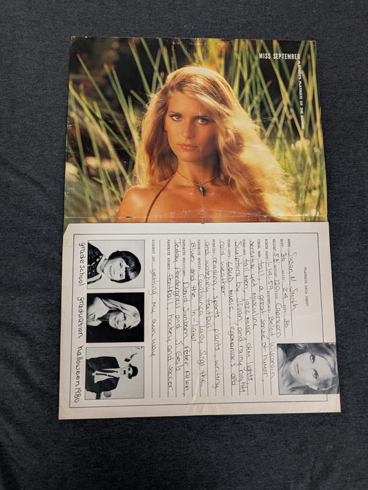 Vintage Playboy Centerfold Miss September 1980 Susan M Smith Playmate