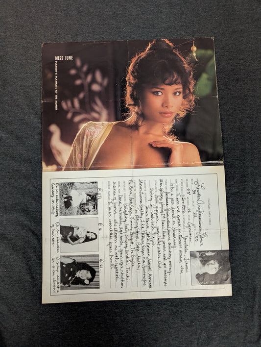 Vintage Playboy Centerfold Miss June 1981 Lourdes Ann Kanamo Playmate