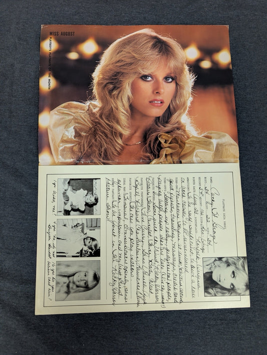 Vintage Playboy Centerfold Miss August 1981 Cathy St George Playmate