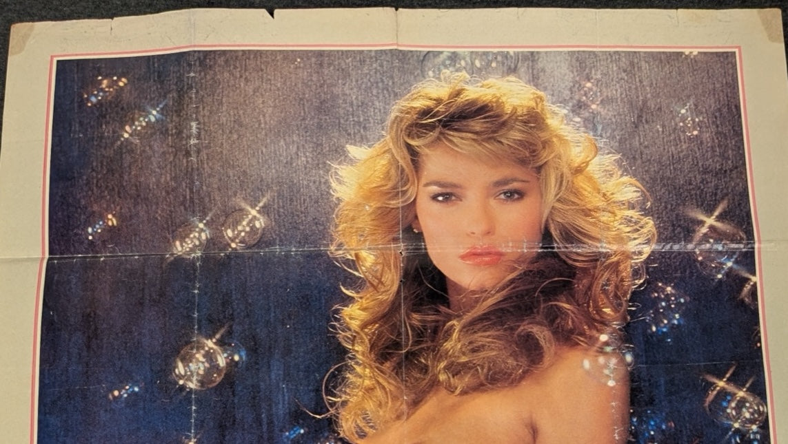 Vintage Playboy Poster Playmate of the Year 1983 Marianne Gravatte Fold Out