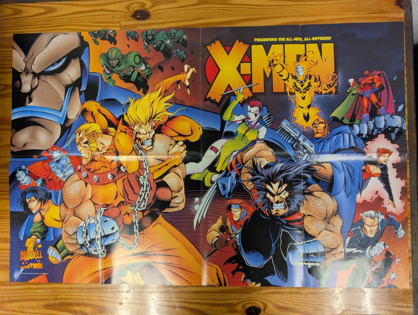 1995 X-Men Age of Apocalypse Promo Poster All-New All-Different Joe Madureira