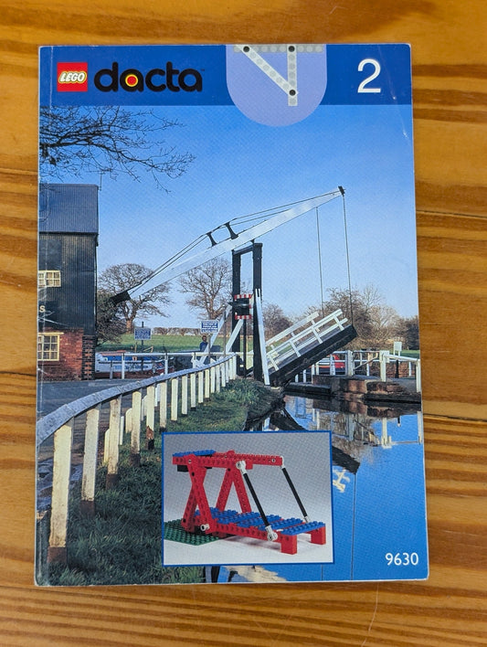 LEGO Dacta 9630 Instruction Card 2 Drawbridge Mechanism Vintage Education