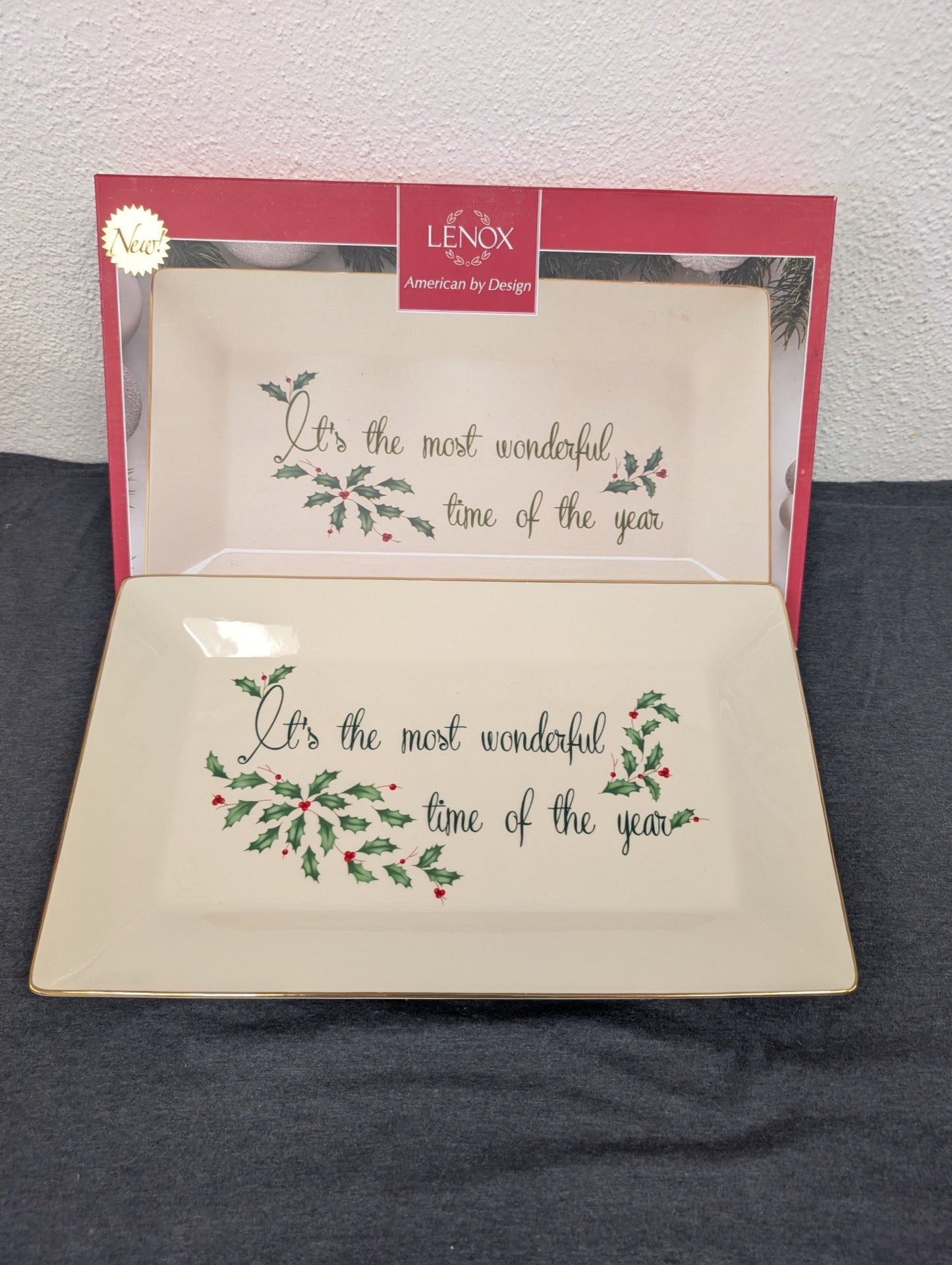 Lenox "Most Wonderful Time" Rectangular Serving Platter