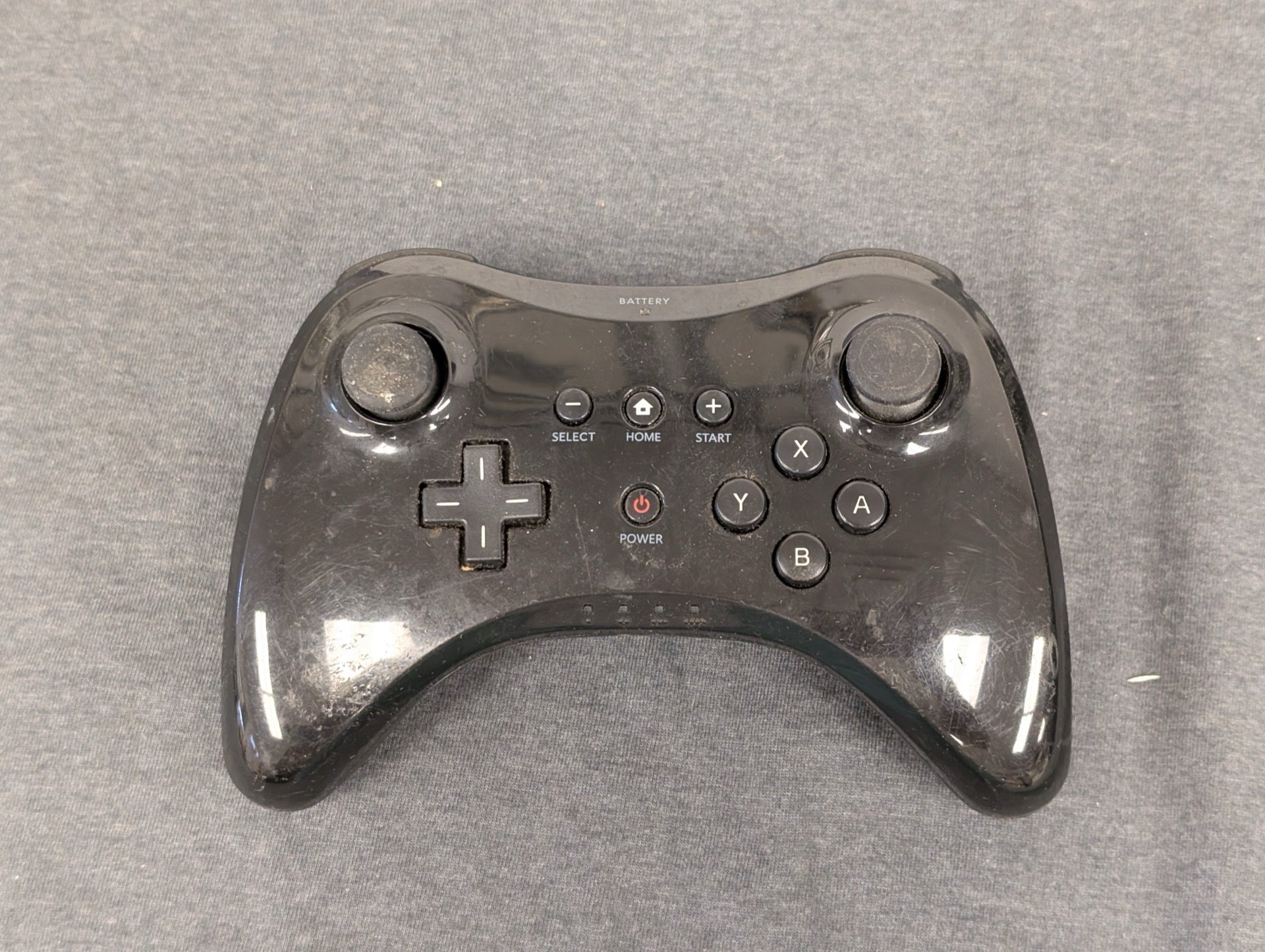 OEM Nintendo Wii U Pro Wireless Controller Black (WUP-005) - Tested & Working