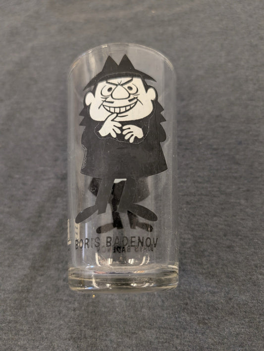 Vintage 1976 Pepsi Collector Series Boris Badenov Glass Rocky Bullwinkle