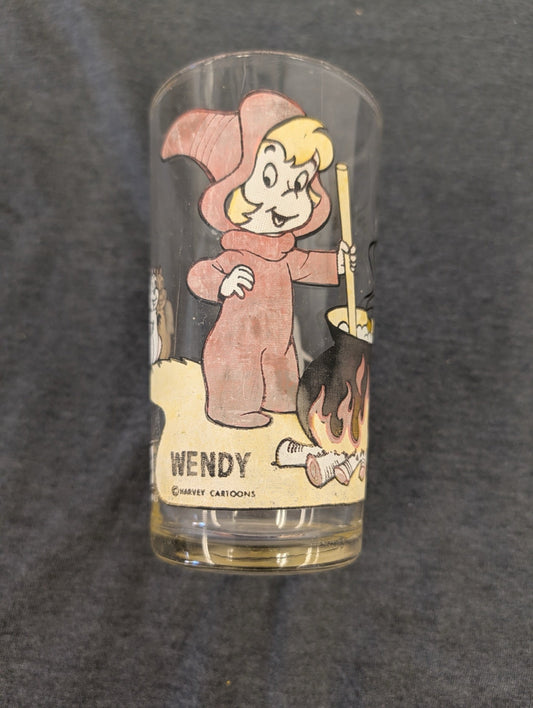 Vintage 1970s Pepsi Collector Series Wendy The Good Little Witch Glass