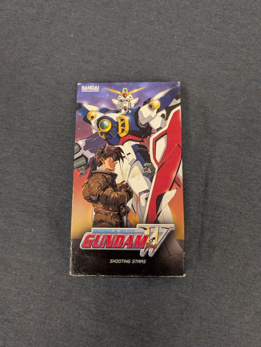 Mobile Suit Gundam Wing Shooting Stars VHS Tape Anime Heero Yuy Wing Zero