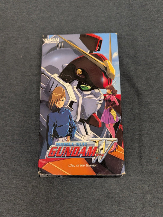 Mobile Suit Gundam Wing Way of the Warrior VHS Tape English Dubbed Anime Bandai