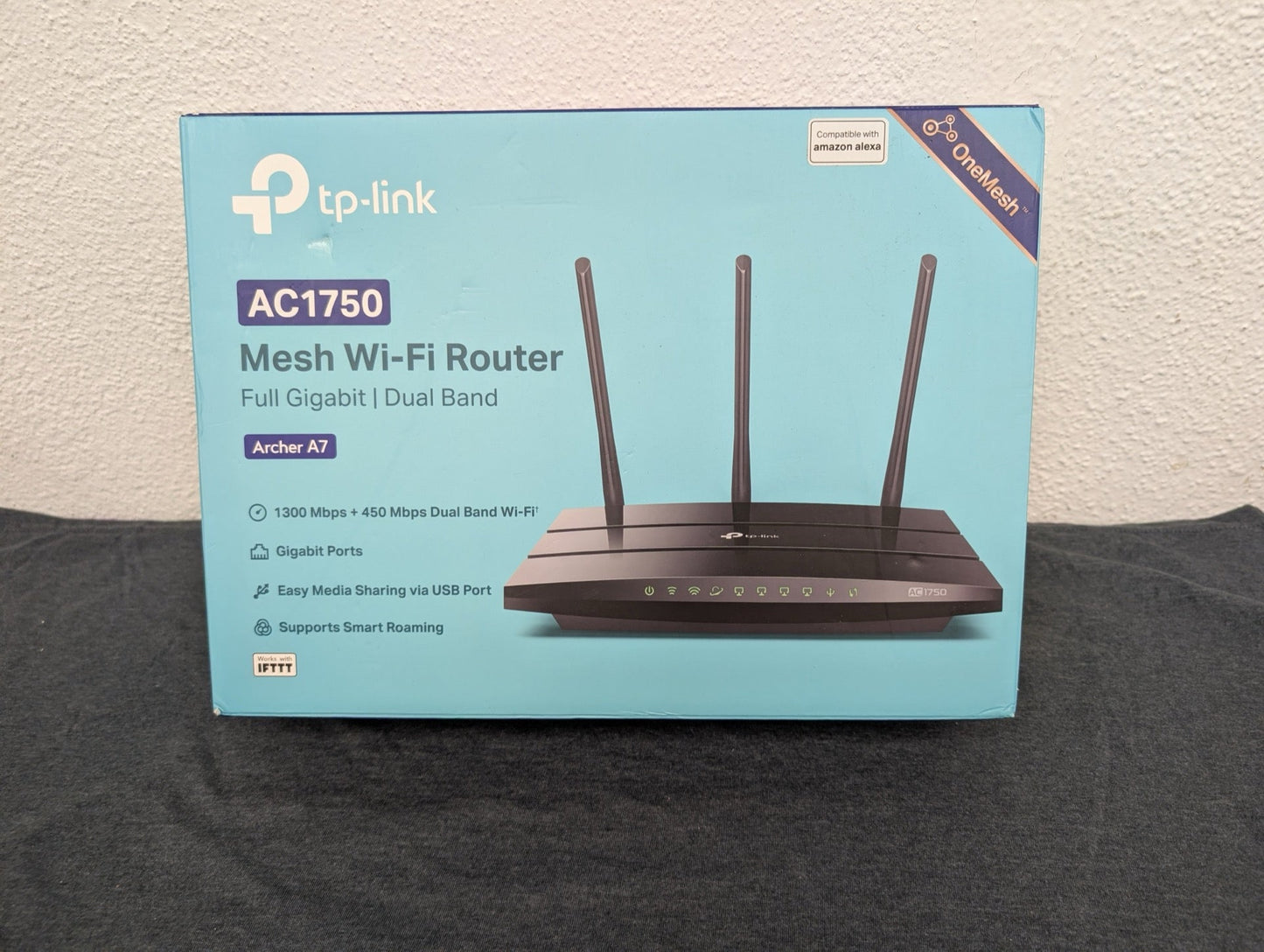 TP-Link Archer A7 AC1750 Smart WiFi Router Dual Band Gigabit OneMesh Compatible