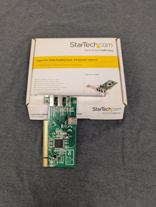 StarTech 4 Port PCI 1394a FireWire Card Adapter PCI1394MP New Open Box