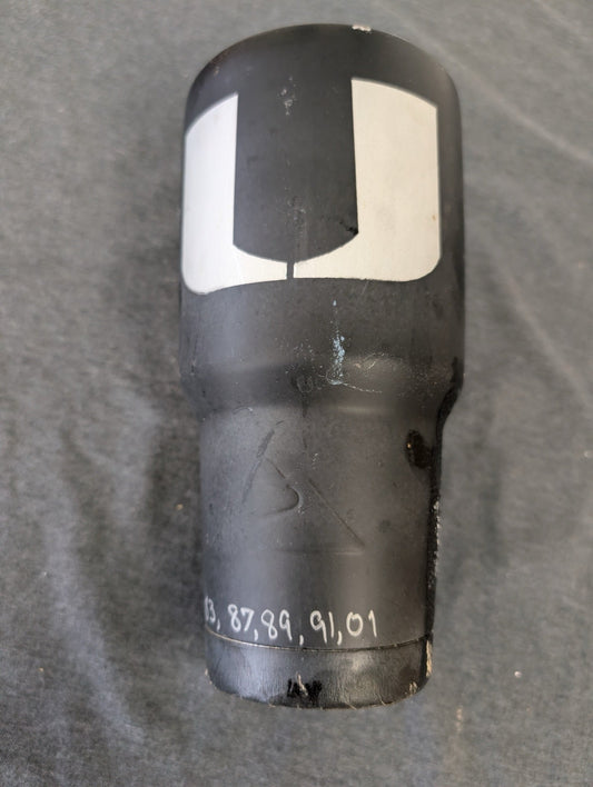 Black insulated tumbler with the Miami Hurricanes U logo and national championship years.