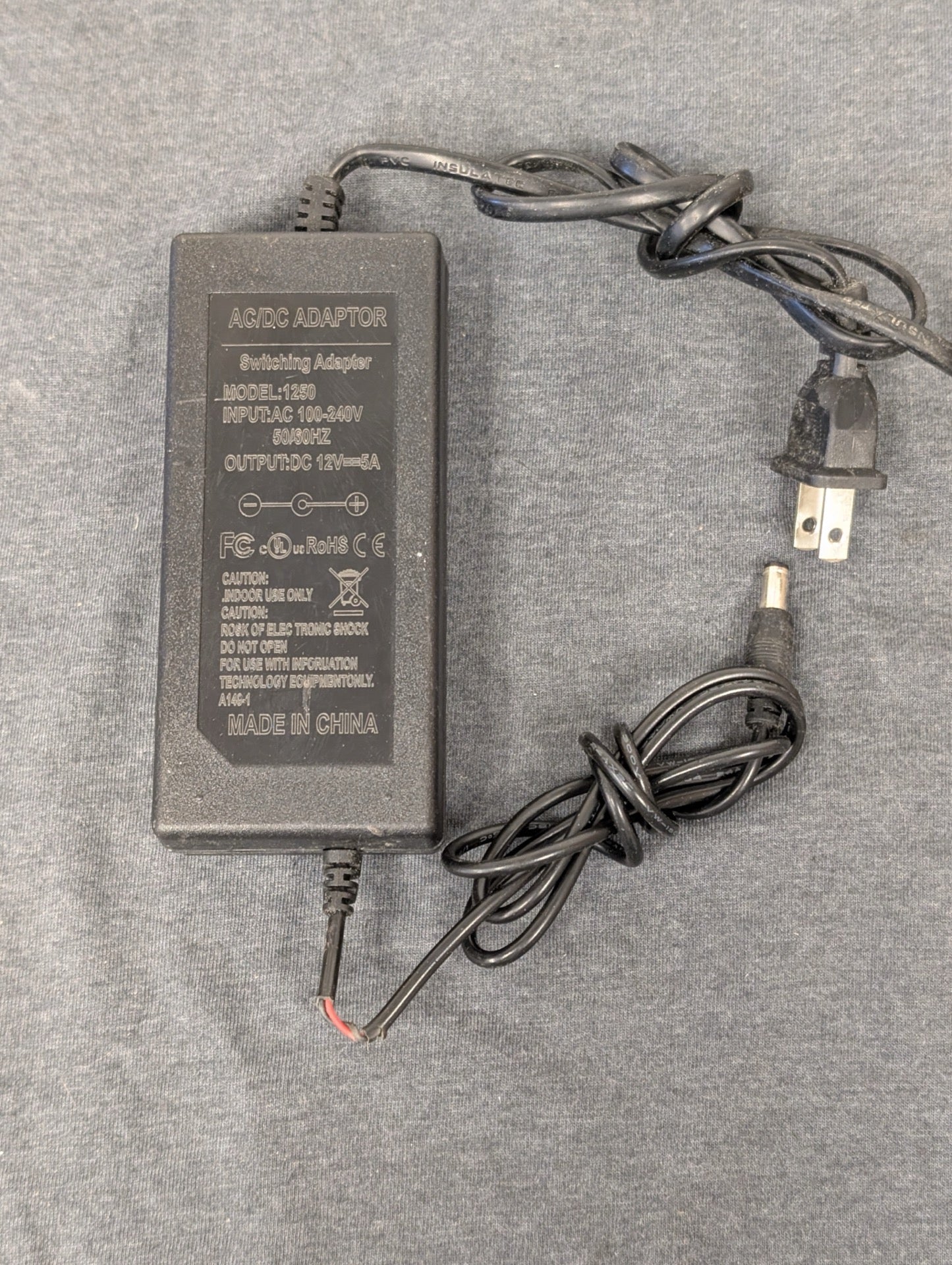 Generic 12V 5A AC/DC Adaptor for Electronics