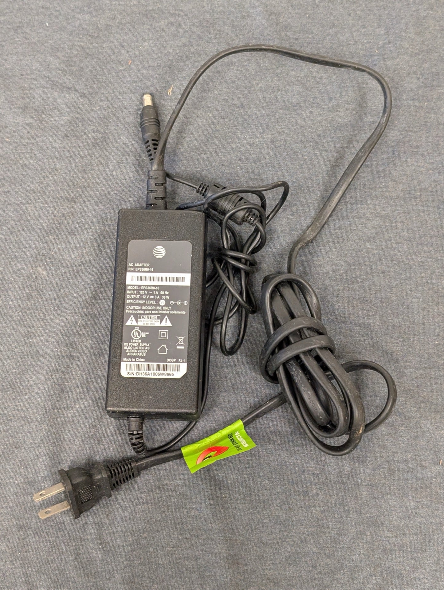 AT&T AC Adapter EPS36R0-16 12V 3A