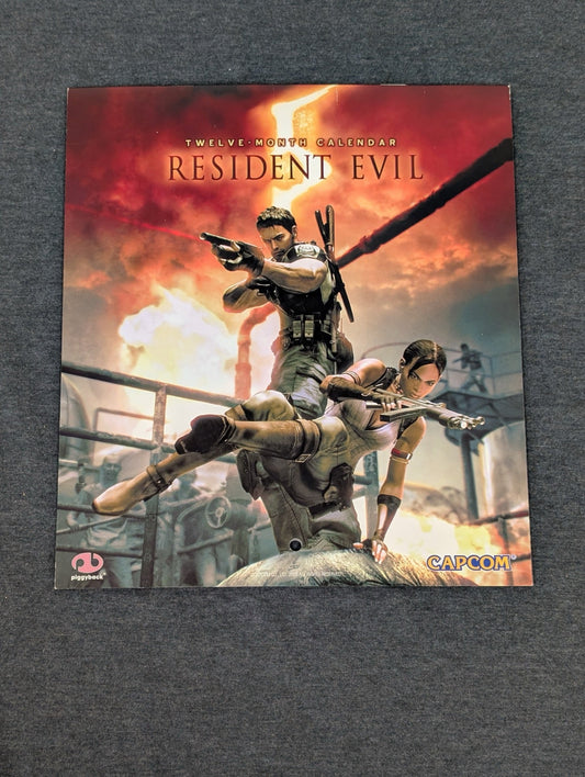 Resident Evil 5 twelve-month calendar featuring Chris and Sheva