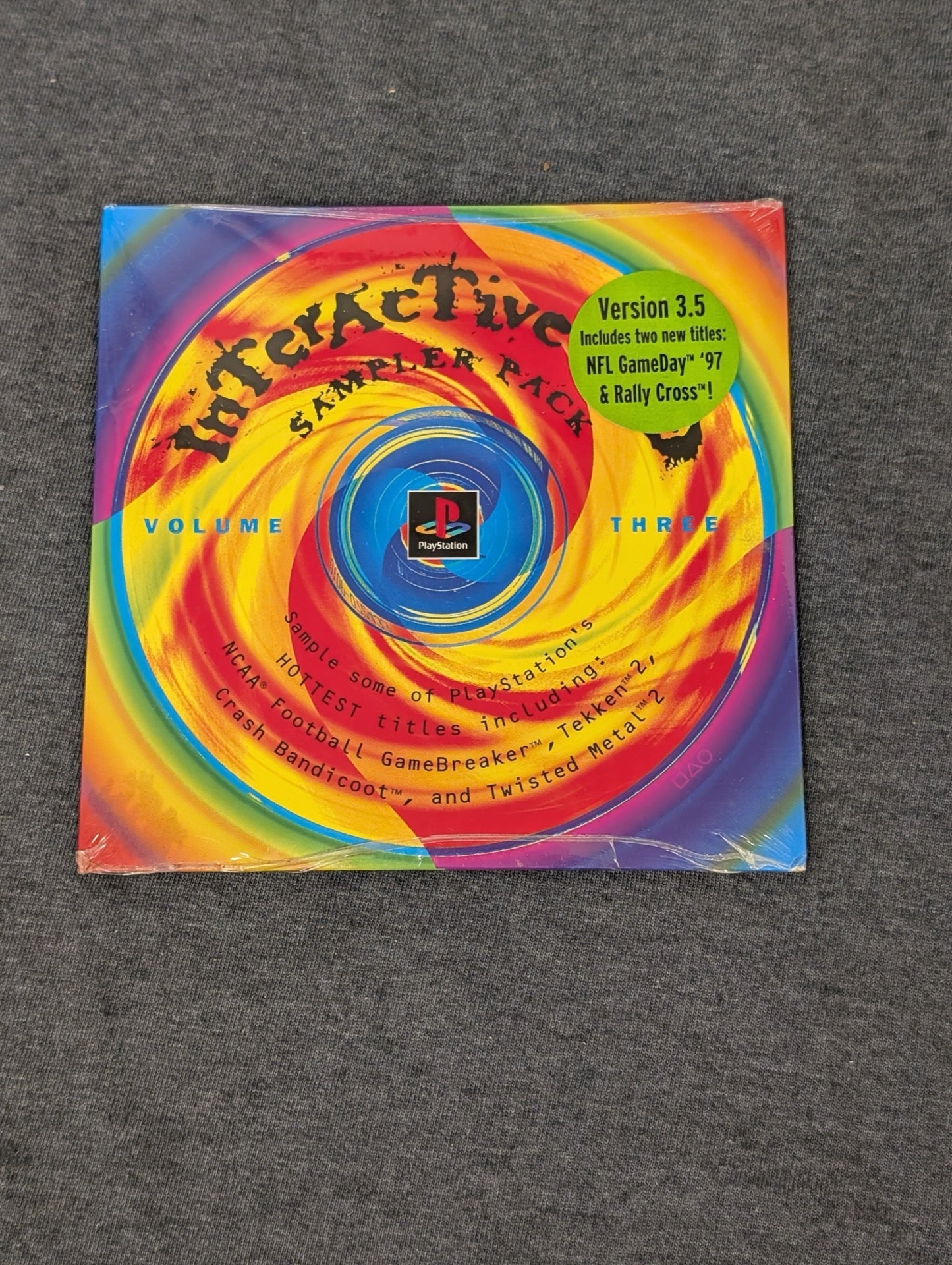 Sealed PlayStation Interactive CD Sampler Pack Volume Three Version 3.5
