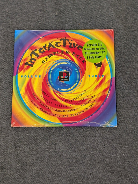 Sealed PlayStation Interactive CD Sampler Pack Volume Three Version 3.5