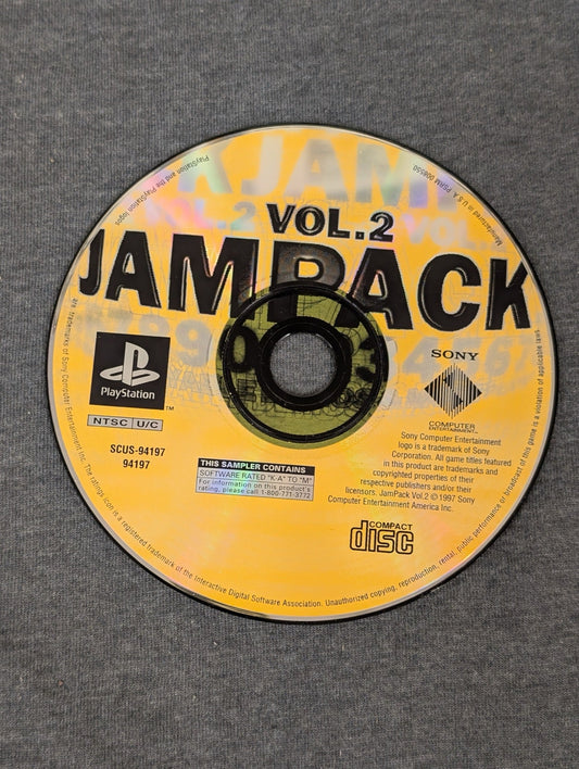 PlayStation Jampack Vol. 2 yellow disc