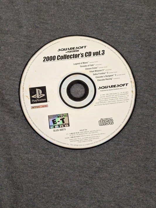 SquareSoft 2000 Collector's CD Vol 3 white disc