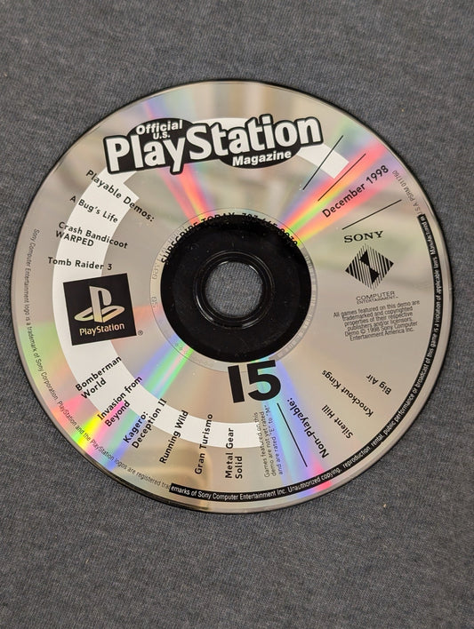 Official U.S. PlayStation Magazine Dec 1998 Demo Disc 15