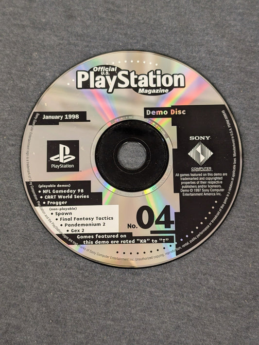 Official U.S. PlayStation Magazine Jan 1998 Demo Disc 04