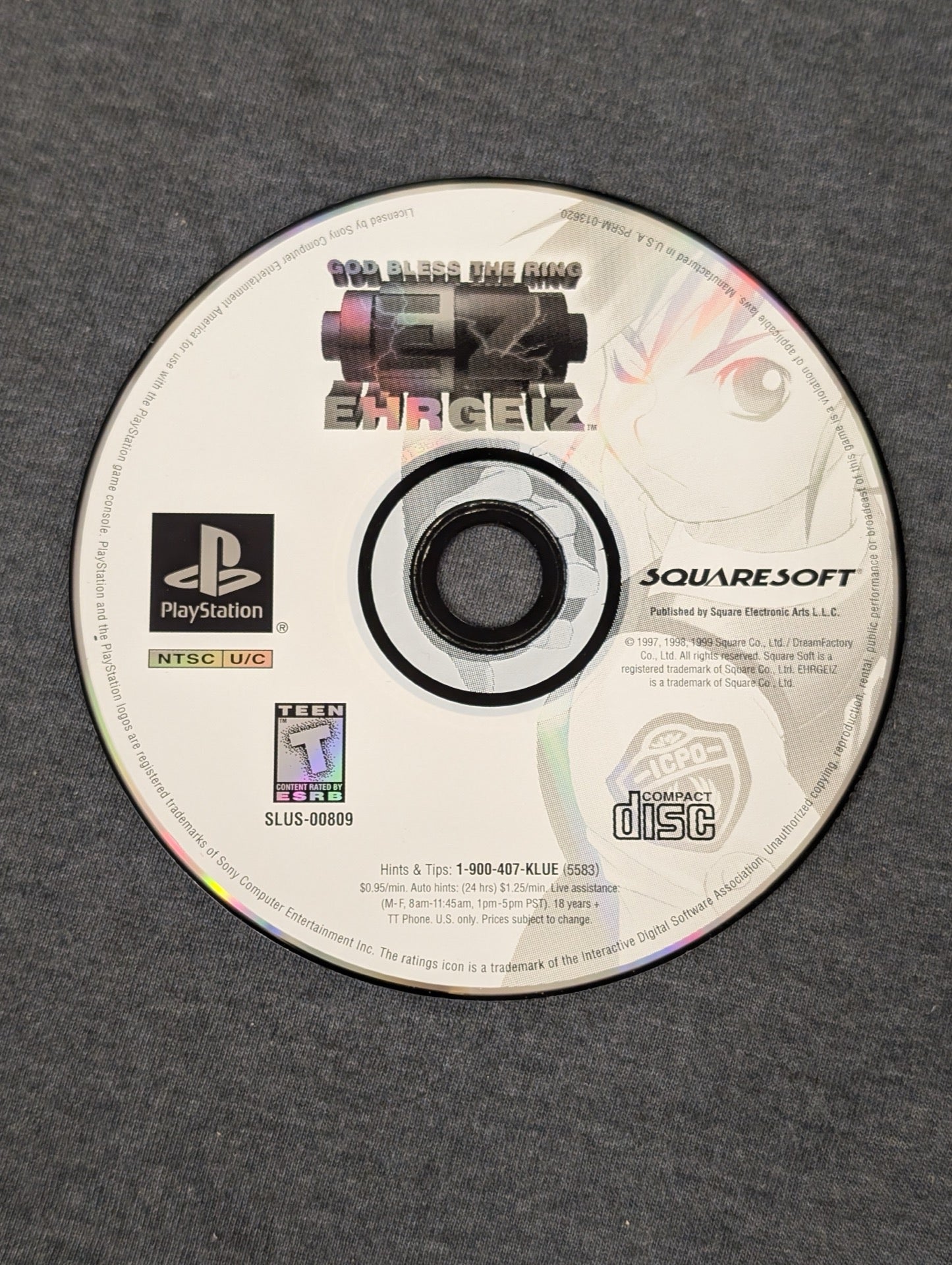 Ehrgeiz God Bless The Ring SquareSoft Promo Demo Disc