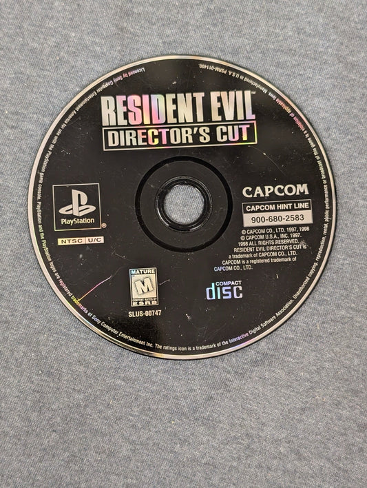 Resident Evil Director's Cut PS1 game disc black label