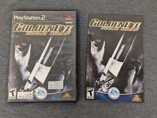 GoldenEye Rogue Agent empty PS2 case and original manual. No game included.
