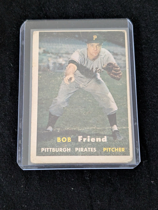 1954 Bowman Bob Friend Pittsburgh Pirates baseball card