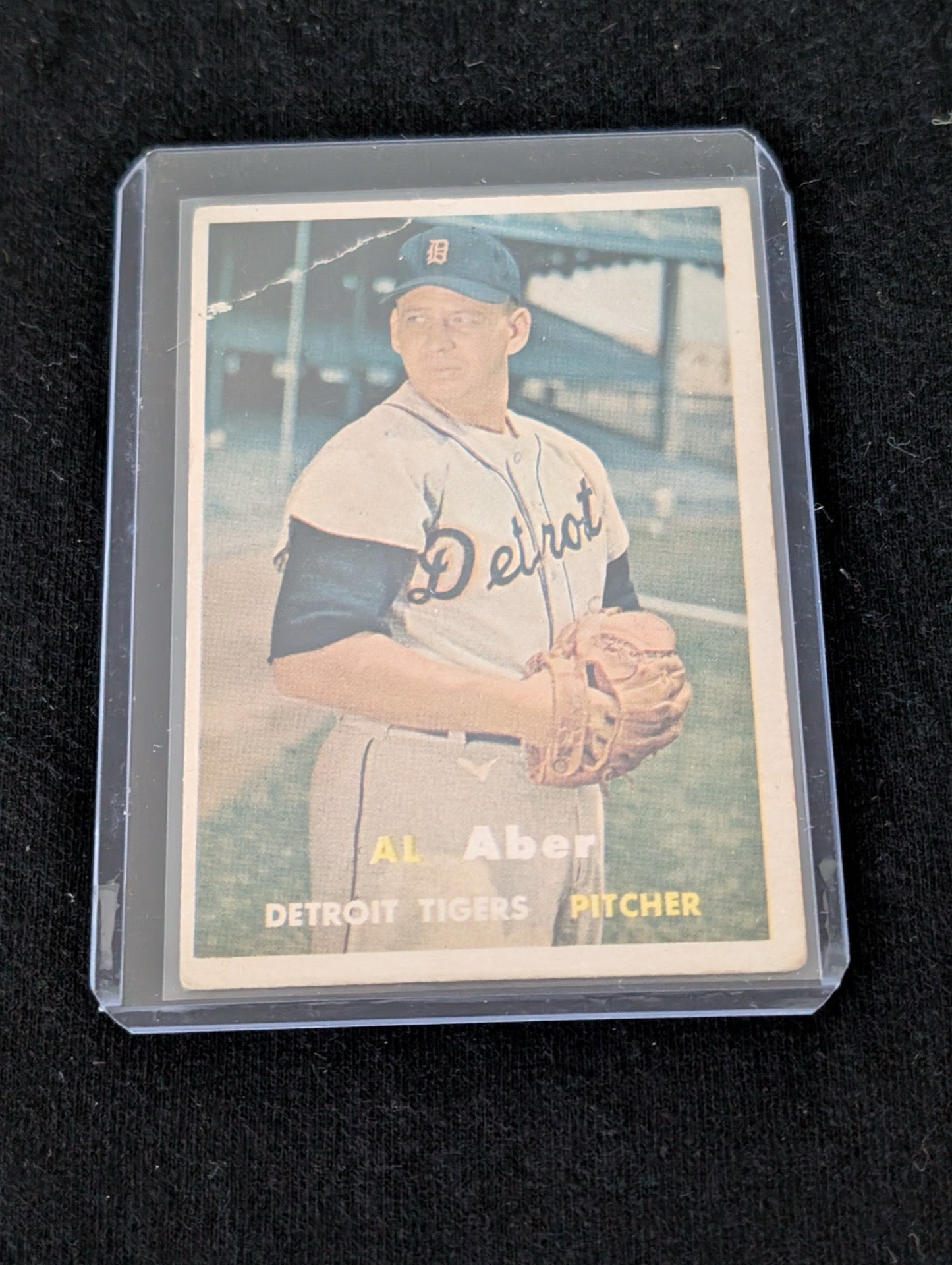 1954 Bowman Al Aber Detroit Tigers baseball card