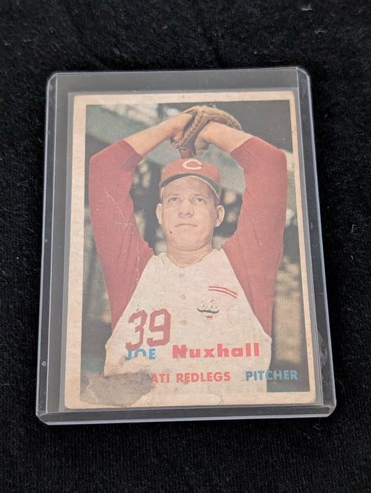 1954 Bowman Joe Nuxhall Cincinnati Redlegs baseball card