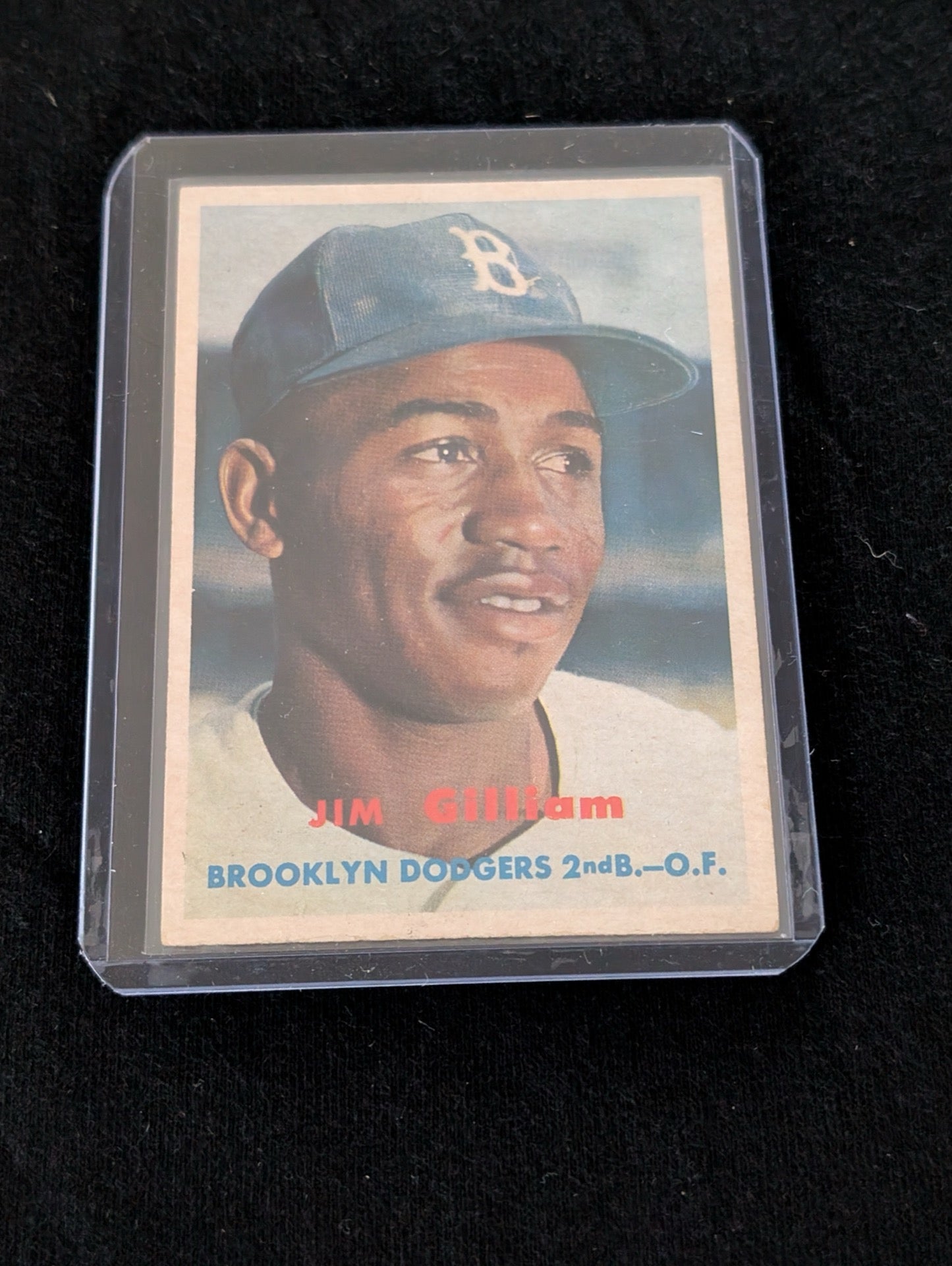 1954 Bowman Jim Gilliam Brooklyn Dodgers baseball card